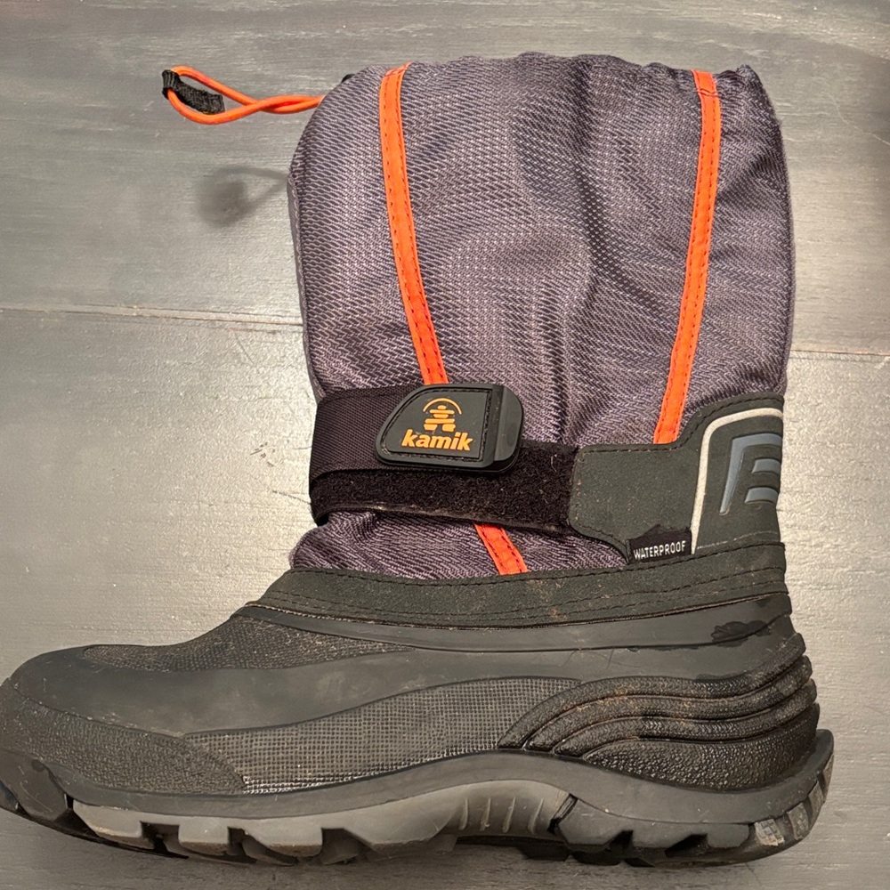 Kamik Grey and Orange Snow Boots